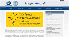 Desktop Screenshot of geo.univ.gda.pl