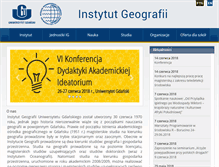 Tablet Screenshot of geo.univ.gda.pl
