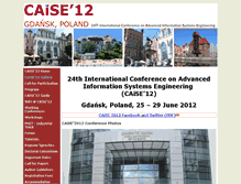 Tablet Screenshot of caise2012.univ.gda.pl